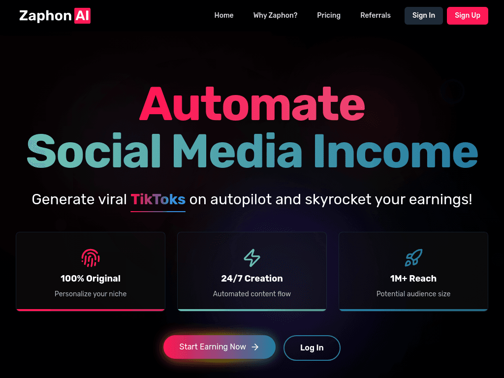 Zaphon AI Screenshot